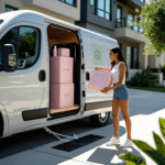Woman receiving beauty package via last-mile delivery in 2025