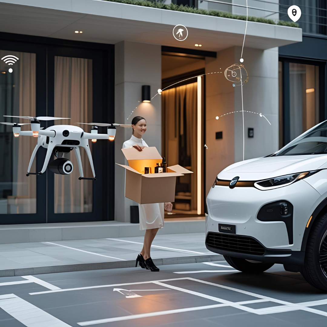 Luxury beauty product delivery using smart tech in 2025
