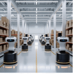 AI-driven fulfillment center shipping beauty products
