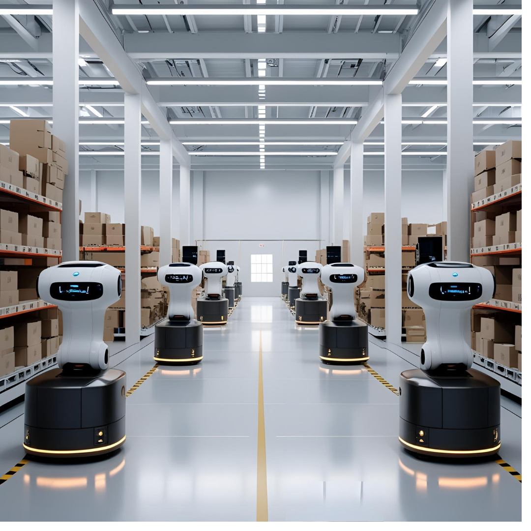 AI-driven fulfillment center shipping beauty products